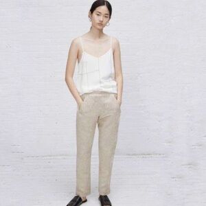 Zero + Maria Cornejo Gabi trouser, cream jaquard, size 4, UEC